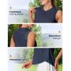 image:imageTBMPOY Womens Sleeveless Golf Shirts Ladies Lightweight Quick Dry UPF 50 Polo Shirts for Tennis Tank TopsNavy Blue