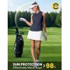 image:imageTBMPOY Womens Sleeveless Golf Shirts Ladies Lightweight Quick Dry UPF 50 Polo Shirts for Tennis Tank TopsNavy Blue