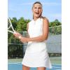 image:imageTBMPOY Womens Sleeveless Golf Shirts Ladies Lightweight Quick Dry UPF 50 Polo Shirts for Tennis Tank TopsWhite