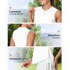 image:imageTBMPOY Womens Sleeveless Golf Shirts Ladies Lightweight Quick Dry UPF 50 Polo Shirts for Tennis Tank TopsWhite