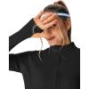 image:imageTBMPOY Womens Packable UPF 50 Sun Protection Athletic Jacket Lightweight Full Zip Long Sleeve Workout Hiking SPF ShirtBlack