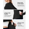 image:imageTBMPOY Womens Packable UPF 50 Sun Protection Athletic Jacket Lightweight Full Zip Long Sleeve Workout Hiking SPF ShirtBlack
