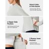 image:imageTBMPOY Womens Packable UPF 50 Sun Protection Athletic Jacket Lightweight Full Zip Long Sleeve Workout Hiking SPF ShirtGrey