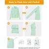 image:imageTBMPOY Womens Packable UPF 50 Sun Protection Athletic Jacket Lightweight Full Zip Long Sleeve Workout Hiking SPF ShirtLight Green