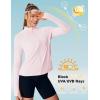 image:imageTBMPOY Womens Packable UPF 50 Sun Protection Athletic Jacket Lightweight Full Zip Long Sleeve Workout Hiking SPF ShirtLight Pink