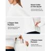 image:imageTBMPOY Womens Packable UPF 50 Sun Protection Athletic Jacket Lightweight Full Zip Long Sleeve Workout Hiking SPF ShirtWhite
