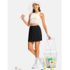 image:imageTBMPOY 16 Womens Tennis Skirts with Shorts Golf Skorts UPF100 High Waist 3 Pockets for Athletic Workouts Casual PickleballBlack