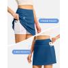 image:imageTBMPOY 16 Womens Tennis Skirts with Shorts Golf Skorts UPF100 High Waist 3 Pockets for Athletic Workouts Casual PickleballBlue