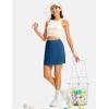 image:imageTBMPOY 16 Womens Tennis Skirts with Shorts Golf Skorts UPF100 High Waist 3 Pockets for Athletic Workouts Casual PickleballBlue