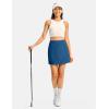 image:imageTBMPOY 16 Womens Tennis Skirts with Shorts Golf Skorts UPF100 High Waist 3 Pockets for Athletic Workouts Casual PickleballBlue