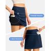 image:imageTBMPOY 16 Womens Tennis Skirts with Shorts Golf Skorts UPF100 High Waist 3 Pockets for Athletic Workouts Casual PickleballNavy