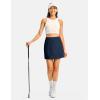image:imageTBMPOY 16 Womens Tennis Skirts with Shorts Golf Skorts UPF100 High Waist 3 Pockets for Athletic Workouts Casual PickleballNavy