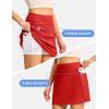 image:imageTBMPOY 16 Womens Tennis Skirts with Shorts Golf Skorts UPF100 High Waist 3 Pockets for Athletic Workouts Casual PickleballRed