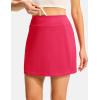image:imageTBMPOY 16 Womens Tennis Skirts with Shorts Golf Skorts UPF100 High Waist 3 Pockets for Athletic Workouts Casual PickleballRose Red