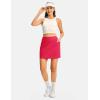 image:imageTBMPOY 16 Womens Tennis Skirts with Shorts Golf Skorts UPF100 High Waist 3 Pockets for Athletic Workouts Casual PickleballRose Red