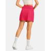 image:imageTBMPOY 16 Womens Tennis Skirts with Shorts Golf Skorts UPF100 High Waist 3 Pockets for Athletic Workouts Casual PickleballRose Red