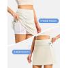 image:imageTBMPOY 16 Womens Tennis Skirts with Shorts Golf Skorts UPF100 High Waist 3 Pockets for Athletic Workouts Casual PickleballWhite