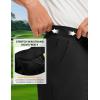 image:imageTBMPOY Mens 9 Stretch Golf Shorts Quick Dry Lightweight Flat Front Casual Dress Shorts for Work Business Travel HikingBlack
