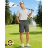 image:imageTBMPOY Mens 9 Stretch Golf Shorts Quick Dry Lightweight Flat Front Casual Dress Shorts for Work Business Travel HikingDark Grey