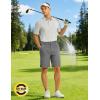 image:imageTBMPOY Mens 9 Stretch Golf Shorts Quick Dry Lightweight Flat Front Casual Dress Shorts for Work Business Travel HikingGrey