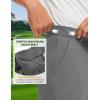 image:imageTBMPOY Mens 9 Stretch Golf Shorts Quick Dry Lightweight Flat Front Casual Dress Shorts for Work Business Travel HikingGrey