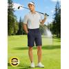 image:imageTBMPOY Mens 9 Stretch Golf Shorts Quick Dry Lightweight Flat Front Casual Dress Shorts for Work Business Travel HikingNavy
