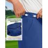 image:imageTBMPOY Mens 9 Stretch Golf Shorts Quick Dry Lightweight Flat Front Casual Dress Shorts for Work Business Travel HikingRoyal Blue