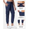 image:imageTBMPOY Womens Cargo Pants Lightweight Hiking Joggers Casual Travel Sweatpants Quick Dry Outdoor Trip Work 6 PocketsNavy