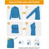 image:imageTBMPOY Womens Packable UPF 50 Sun Protection Athletic Jacket Lightweight Full Zip Long Sleeve Workout Hiking SPF ShirtCobalt Blue