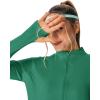 image:imageTBMPOY Womens Packable UPF 50 Sun Protection Athletic Jacket Lightweight Full Zip Long Sleeve Workout Hiking SPF ShirtPeacock Green