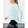 image:imageTBMPOY Womens UPF 50 Sun Hoodie UV Protection Hiking Shirts Long Sleeve Lightweight Quick Dry Tops for Outdoor FishingLight Blue