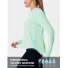 image:imageTBMPOY Womens UPF 50 Sun Hoodie UV Protection Hiking Shirts Long Sleeve Lightweight Quick Dry Tops for Outdoor FishingLight Green