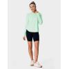 image:imageTBMPOY Womens UPF 50 Sun Hoodie UV Protection Hiking Shirts Long Sleeve Lightweight Quick Dry Tops for Outdoor FishingLight Green