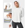 image:imageTBMPOY Womens UPF 50 Sun Hoodie UV Protection Hiking Shirts Long Sleeve Lightweight Quick Dry Tops for Outdoor FishingWhite