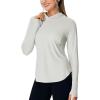 image:imageTBMPOY Womens UPF 50 Sun Hoodie UV Protection Hiking Shirts Long Sleeve Lightweight Quick Dry Tops for Outdoor FishingLight Grey