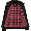 image:imageTBMPOY Mens Casual Cotton Jacket Lightweight Full Zip Canvas Lapel Jackets Business Work Windbreaker with 3 PocketsBlack Red