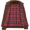 image:imageTBMPOY Mens Casual Cotton Jacket Lightweight Full Zip Canvas Lapel Jackets Business Work Windbreaker with 3 PocketsCoffee