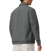 image:imageTBMPOY Mens Casual Cotton Jacket Lightweight Full Zip Canvas Lapel Jackets Business Work Windbreaker with 3 PocketsDark Grey