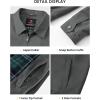 image:imageTBMPOY Mens Casual Cotton Jacket Lightweight Full Zip Canvas Lapel Jackets Business Work Windbreaker with 3 PocketsDark Grey