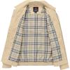 image:imageTBMPOY Mens Casual Cotton Jacket Lightweight Full Zip Canvas Lapel Jackets Business Work Windbreaker with 3 PocketsKhaki