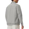 image:imageTBMPOY Mens Casual Cotton Jacket Lightweight Full Zip Canvas Lapel Jackets Business Work Windbreaker with 3 PocketsLight Grey