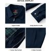 image:imageTBMPOY Mens Casual Cotton Jacket Lightweight Full Zip Canvas Lapel Jackets Business Work Windbreaker with 3 PocketsNavy