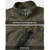 image:imageTBMPOY Mens Casual Vest Stylish Sleeveless Lightweight Canvas Outerwear Work Utility Cotton Jacket Travel Fishing HikingArmy Green