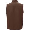 image:imageTBMPOY Mens Casual Vest Stylish Sleeveless Lightweight Canvas Outerwear Work Utility Cotton Jacket Travel Fishing HikingCoffee