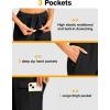 image:imageTBMPOY Womens 15 Long Hiking Shorts Below Knee Length Cargo Capri Bermuda Water Resistant Lightweight Stretch 3 Pockets15inblack