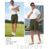 image:imageTBMPOY Mens 9 Golf Shorts Stretch Dress Quick Dry Casual Flat Front Elastic Waist Shorts for Men with 5 PocketsArmy Green