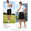 image:imageTBMPOY Mens 9 Golf Shorts Stretch Dress Quick Dry Casual Flat Front Elastic Waist Shorts for Men with 5 PocketsBlack
