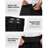 image:imageTBMPOY Mens 9 Golf Shorts Stretch Dress Quick Dry Casual Flat Front Elastic Waist Shorts for Men with 5 PocketsBlack