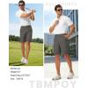 image:imageTBMPOY Mens 9 Golf Shorts Stretch Dress Quick Dry Casual Flat Front Elastic Waist Shorts for Men with 5 PocketsDark Grey