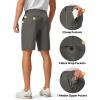 image:imageTBMPOY Mens 9 Golf Shorts Stretch Dress Quick Dry Casual Flat Front Elastic Waist Shorts for Men with 5 PocketsDark Grey
